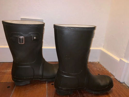 Botas De Lluvia Hunter Original Marrones Muy Poco Uso! 37 | Envío gratis