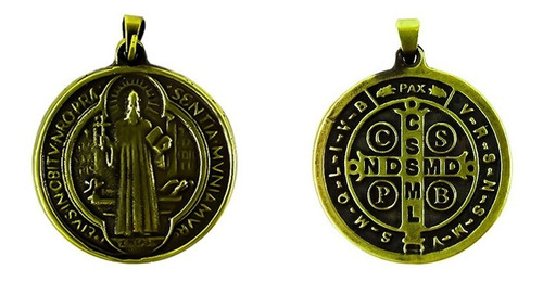 Imagem 1 de 6 de 10 Medalhas De São Bento De 1,6x1,6cm