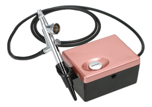 Imagen 1 de 6 de Basic Airbrush System Professional Mini Air Compressor For