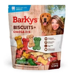 Biscuits Con Omega Barkys Hueso Premios 2.5 Kg