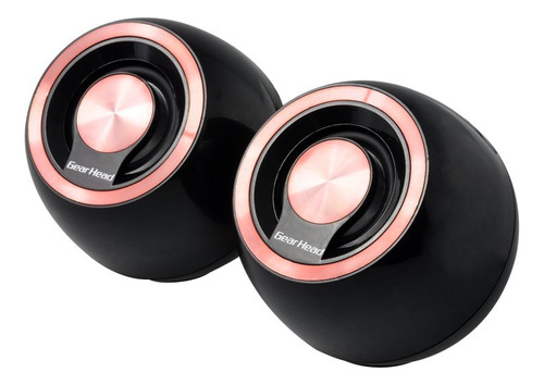 Gear Head Magic 8-ball Altavoz Usb 2.0 Negro Rojo