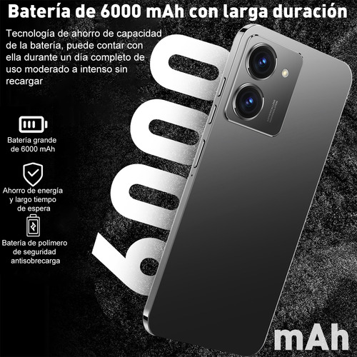 Smartphone Zhengang Dual Sim 128 Gb Negro 6 Gb RAM Doble Camara 13 MP 6000 Mah