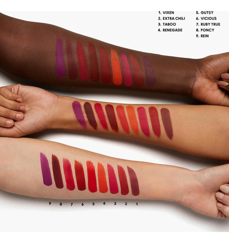 Batom Matte Mac Locked Kiss - Ruby True