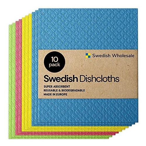 Paños De Esponja De Celulosa - Swedish Wholesale - X10 Und