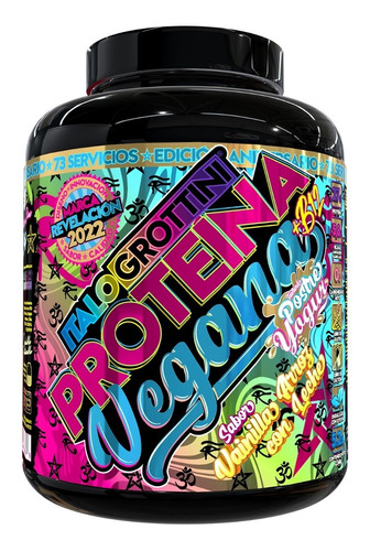 Proteina Vegana 5.2lb Vainilla Arroz Con Lech Italo Grottini