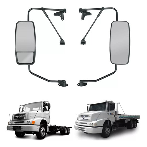 Conjunto Espelho Retrovisor Mb Hpn 1318/1620 Atron - Le Ld