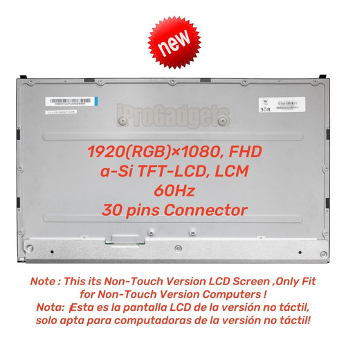 Pantalla Lcd 23.8 Para Hp 24-f011la 24-df0045ns 24-f1027na