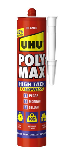 Uhu Poly Max High Tack Express Adhesivo Sellador 440g