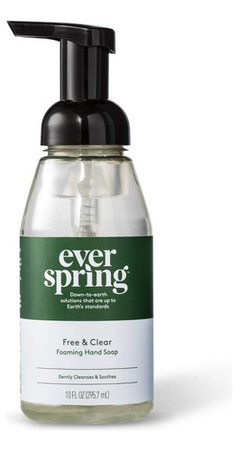 Gratis & Clear - Jabn De Mano De Espuma  10 Fl Oz  Eversprin