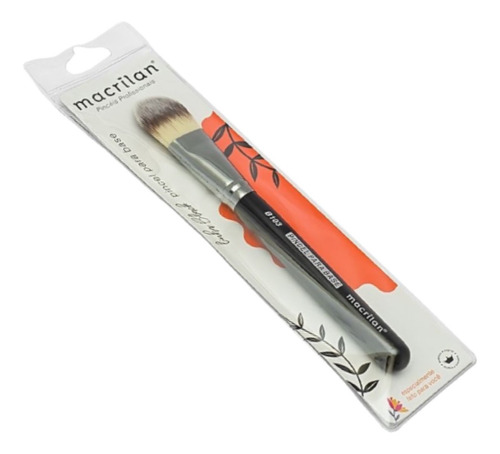 Imagem 6 de 10 de Pincel Profissional Para Base Linha Black B103 Macrilan