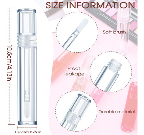 // 30ps 5ml Tubos Vacíos Brillo Labios Envase Para Brillo