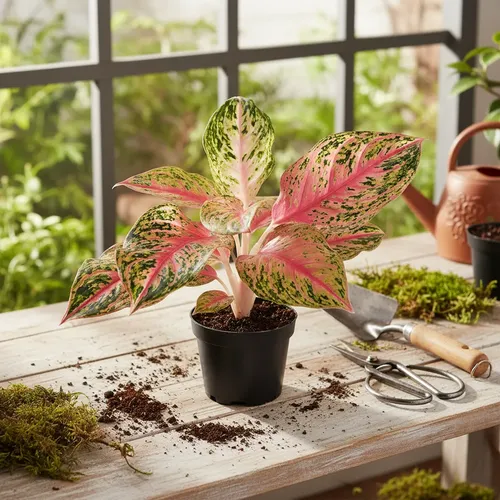 Aglaonema Red Esmerald Rara P12 Exótica Planta Natural