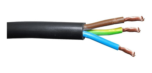 Cable Bajo Goma 3x2 Mm Negro - Precio Por Metro - 