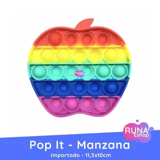 Pop It Manzana Multicolor Importado Silicona Popits Fidget