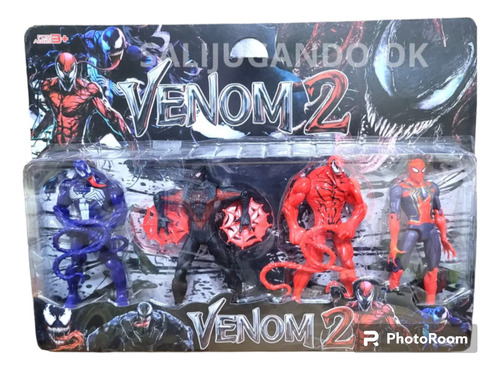 Muñecos Venom 2 Blister X 4 Con Accesorios 