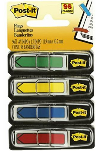3m Post-it Banderitas Adhesivas Flecha, Colores Primarios