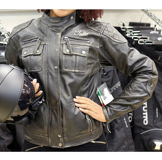 jaqueta de couro para moto custom