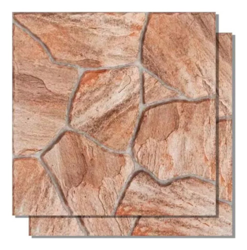 Piso Cerâmico Viva Astro 58x58cm Caixa 2,35m² Marrom