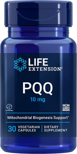 Life Extension Pqq 10mg (30 Capsulas) Alta Energía Celular Sabor S/n