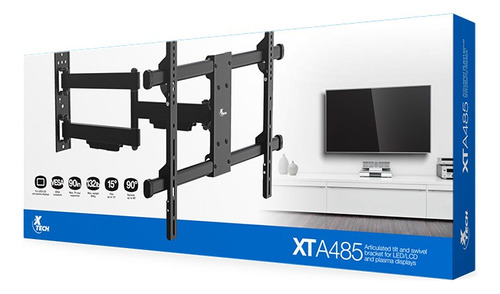 Base Tv Xtech Fija Xta-485 Con Movimientos 37  A 90  60 Kg