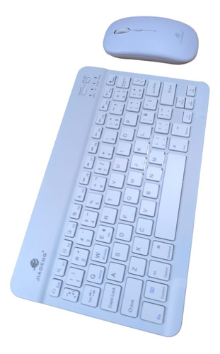 Combo Teclado Y Mouse Bluetooth Recarga Portatil Super Plano