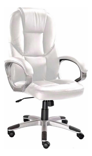  Home Collection Silla Ejecutiva De Oficina Ergonómica Vinipiel De Lujo 355 gamer ergonómica  blanca con tapizado de cuero