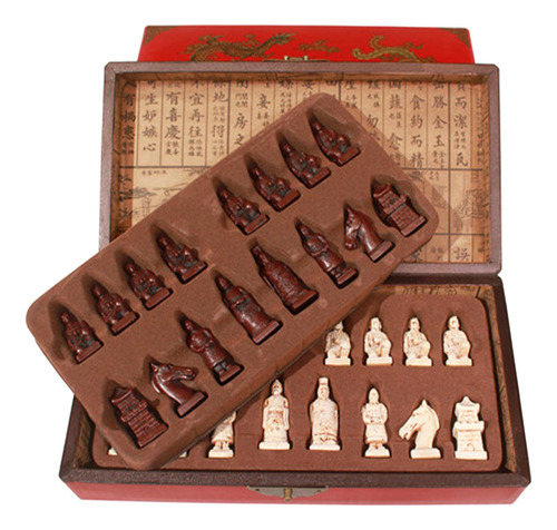 Juego De Ajedrez De De Terracota Para Regalos Pequeña