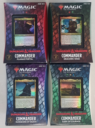 Mtg Magic Set De 4 Mazos Commander D&d Forgotten Realms