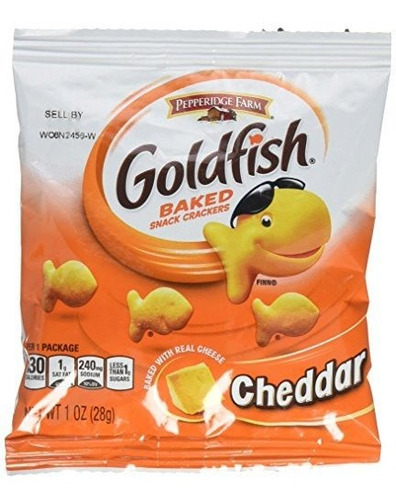 Pepperidge Farm Cheddar Goldfish Galletas, 1 Onza, Paquete D