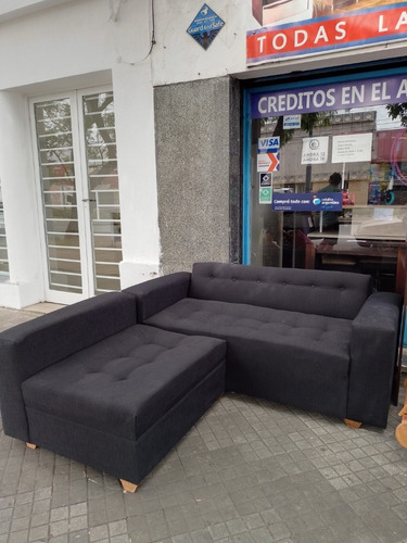 Imagen 1 de 10 de Sofa Sillon Living Esquinero Con Camastro Y Apoya Brazos Mar