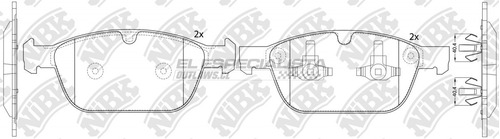 Pastillas De Freno Volvo Xc90 2.5 2004 Nibk Delantera