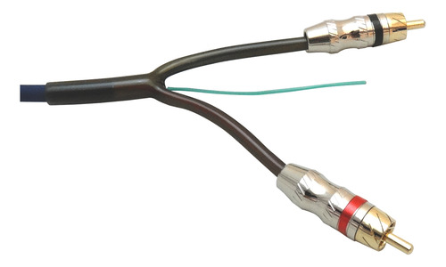 Imagen 3 de 6 de Cable Rca 5 Metros Subwoofer Mallado Profesional Potencia