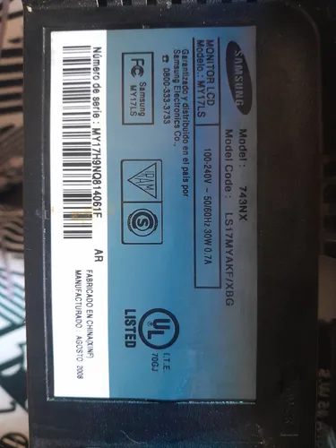 Samsung Syncmaster 743nx 17 Ls17myakf/xbg (Usado)