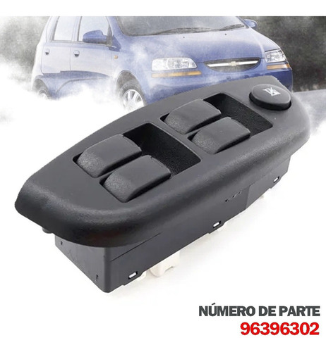 Control Maestro Vidrios Para Chevrolet Aveo 2004-2005