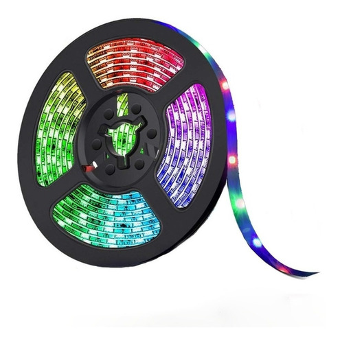 Cinta Tira Led Rgb 5m Kit Con Control Ts Electronica 