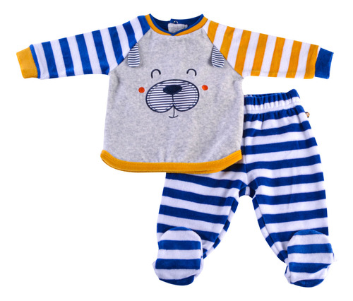 Conjunto Plush Polera Pantalon Recién Nacido Niño