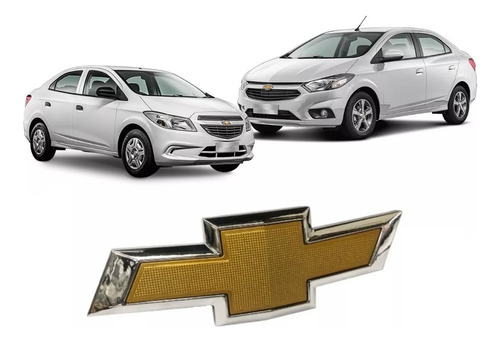 Emblema Dianteiro Parachoque Novo Chevrolet Prisma 2017 2018 E 2019