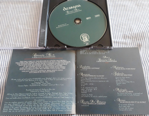 Cd Ataraxia - Concerto No. 6 A Baroque Plaisanterie Neofolk (Usado)