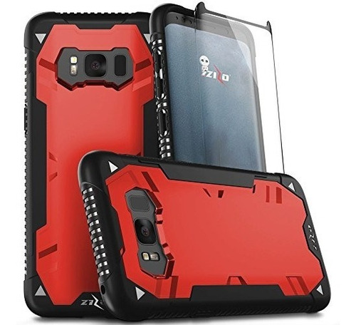 Carcasa Samsung Galaxy S8+ Plus, Zizo Proton Negro Y Rojo