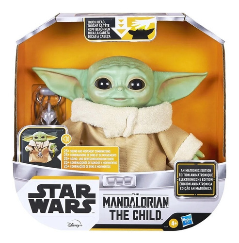 Muñeco Figura Star Wars Mandalorian Yoda Sonido Y Movimiento