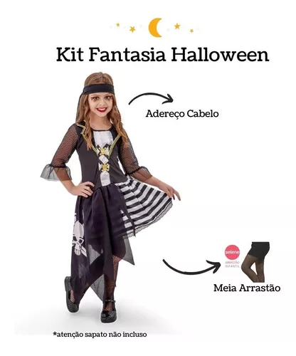 Fantasia Infantil Feminina Halloween