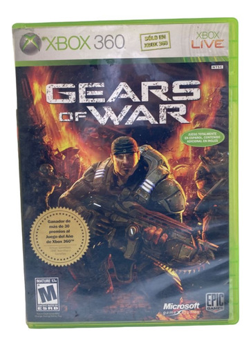 Gears Of War 1 Xbox 360 Físico Medio Uso  (Reacondicionado)