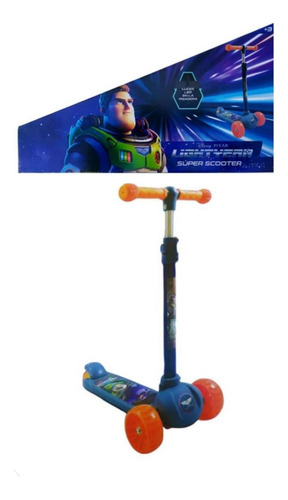 Super Scooter Disney Pixar Lightyear Con Luces Led Ejercicio