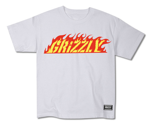 Polera Grizzly Hot Rod Youth - Blanco