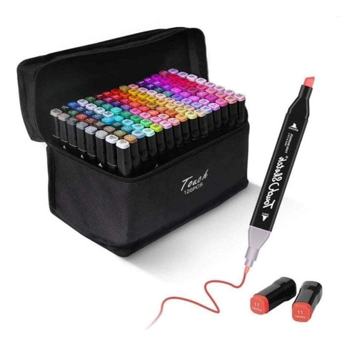 Set De 120 Plumones Touch Profesional Artistico Doble Punta