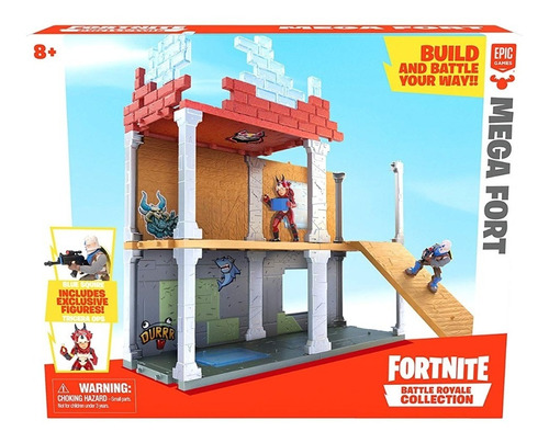 Fortnite Mega Fort Battle Royale Megafuerte Incluye2 Figuras