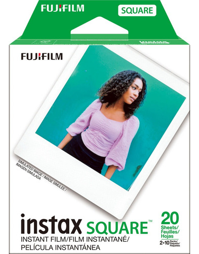 Pelicula Fujifilm Instax Square ( X 20 Fotos) Color Blanco