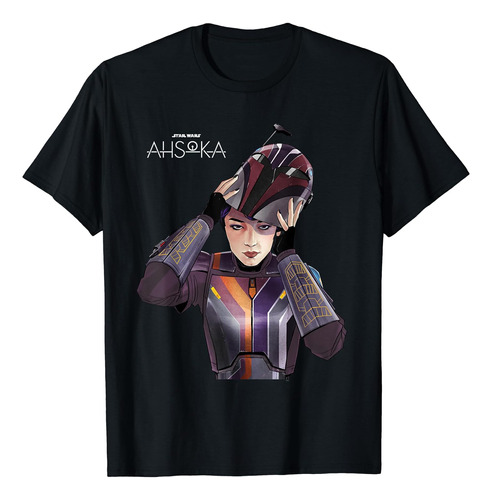 Star Wars Ahsoka Sabine Wren Con Casco Mandaloriano Camiseta