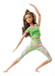 Barbie Movimiento Divertido Pelo Castaño