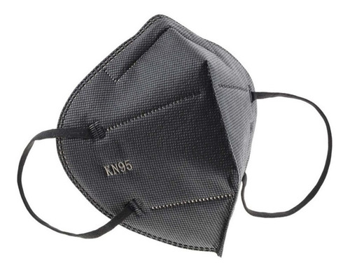 Imagem 4 de 4 de Kit 10 Máscaras Kn95 Proteção Facial Respiratória Pff2 Preta